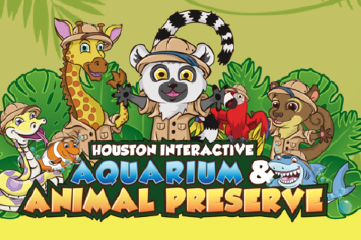 Houston Interactive Aquarium & Animal Preserve Annual Family Pass